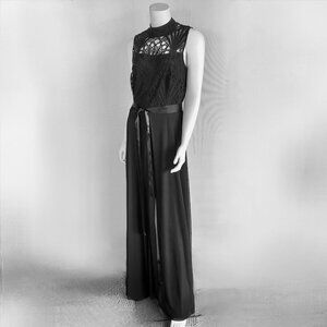 NEW Frank Lyman Long Black Dress/Jumpsuit